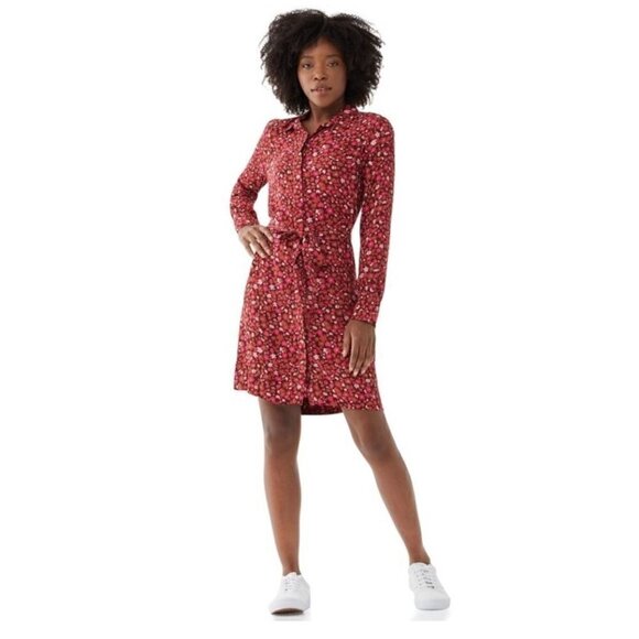 Free Assembly Dresses & Skirts - Free Assembly Women's Floral Button-Down Shirt Dress - Small
